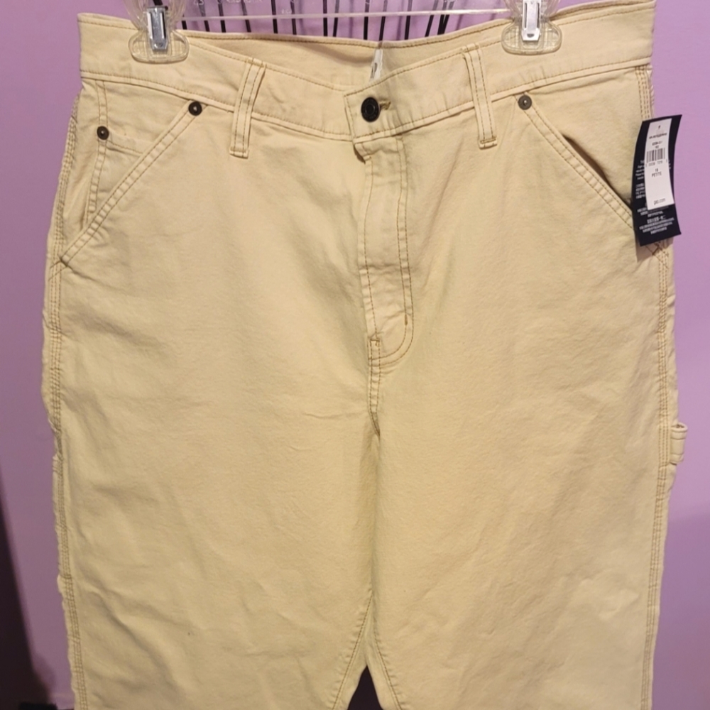 Gap khaki denim crop jeans